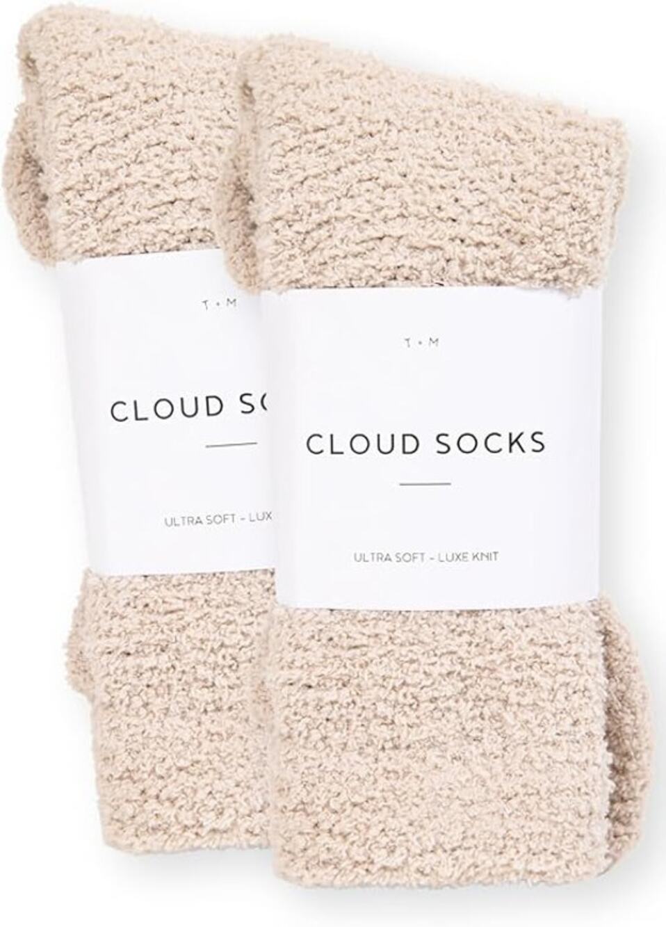 BRAND NEW ~ Set/2 Pairs Warm & Cozy Ultra-Luxe Cloud Lounge Sleep Socks ~ Unisex